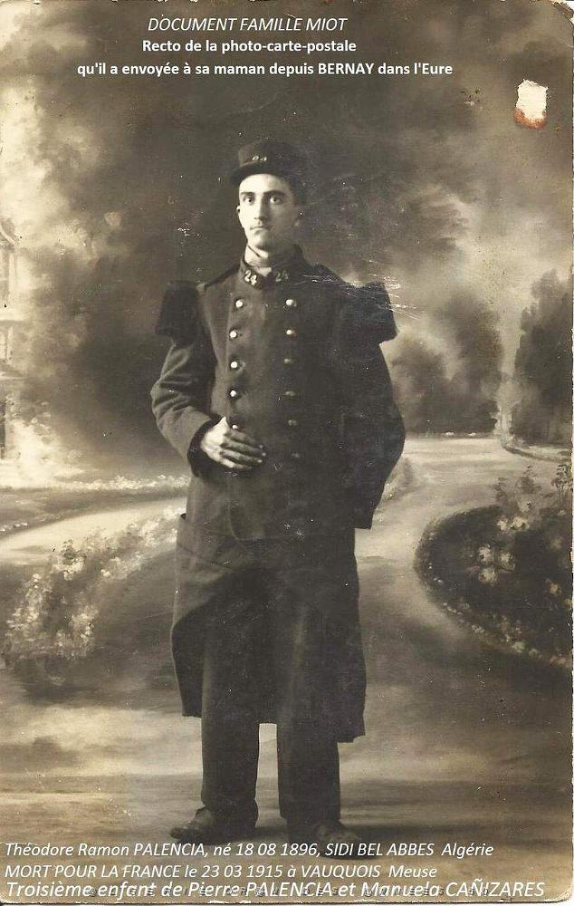 1914 09 01  THEODORE RAMON Recto de la carte-photo.jpg